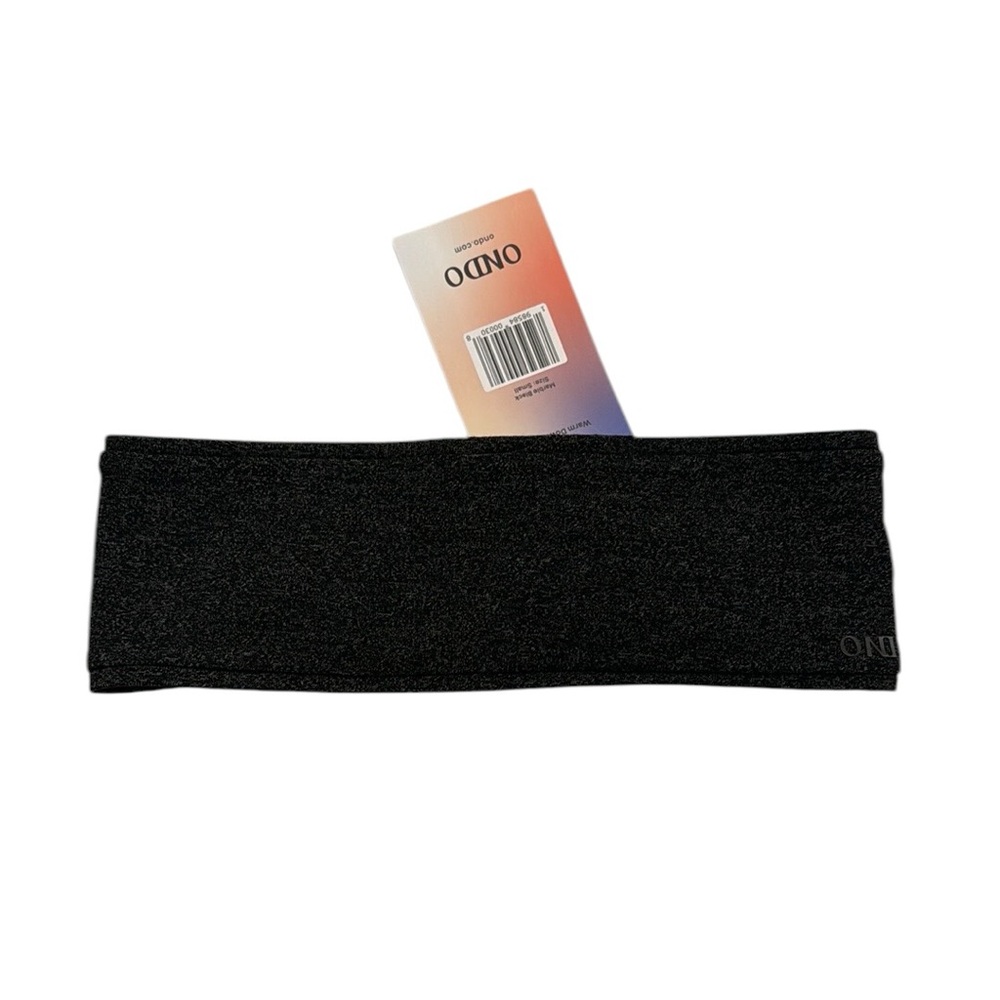NWT ONDO Everyday Merino Wool Headband Black Marble